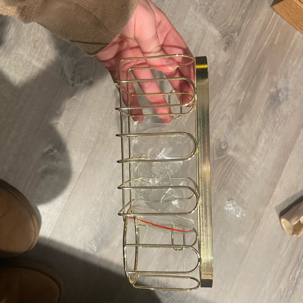 Gold Wire Wall Basket